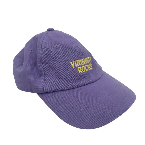 Danny Duncan Accessories - Danny Duncan Virginity Rocks Hat Purple Yellow 100% Cotton One Size Unisex